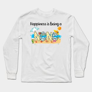 Happiness Is Being A Nene Summer Beach Happy Mother's Long Sleeve T-Shirt